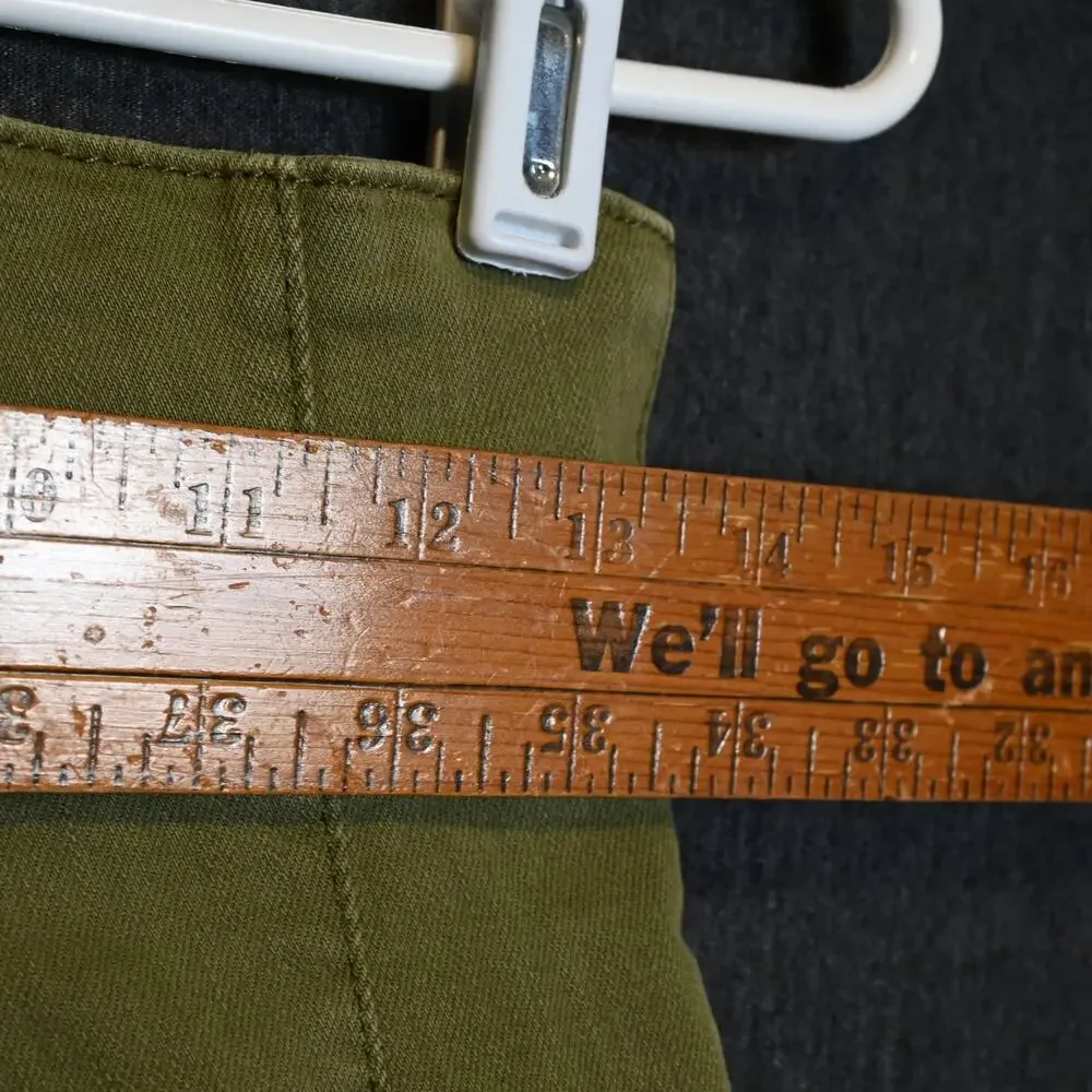 We the Free Women's 27 (26x31) Jayde Olive Green High Rise Flare Jeans